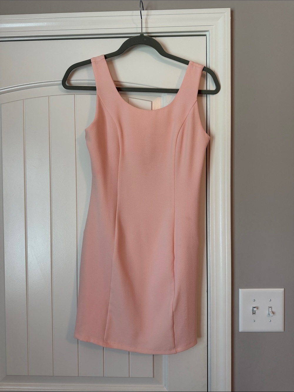 Alythea Sleeveless Blush Pink Shift Dress